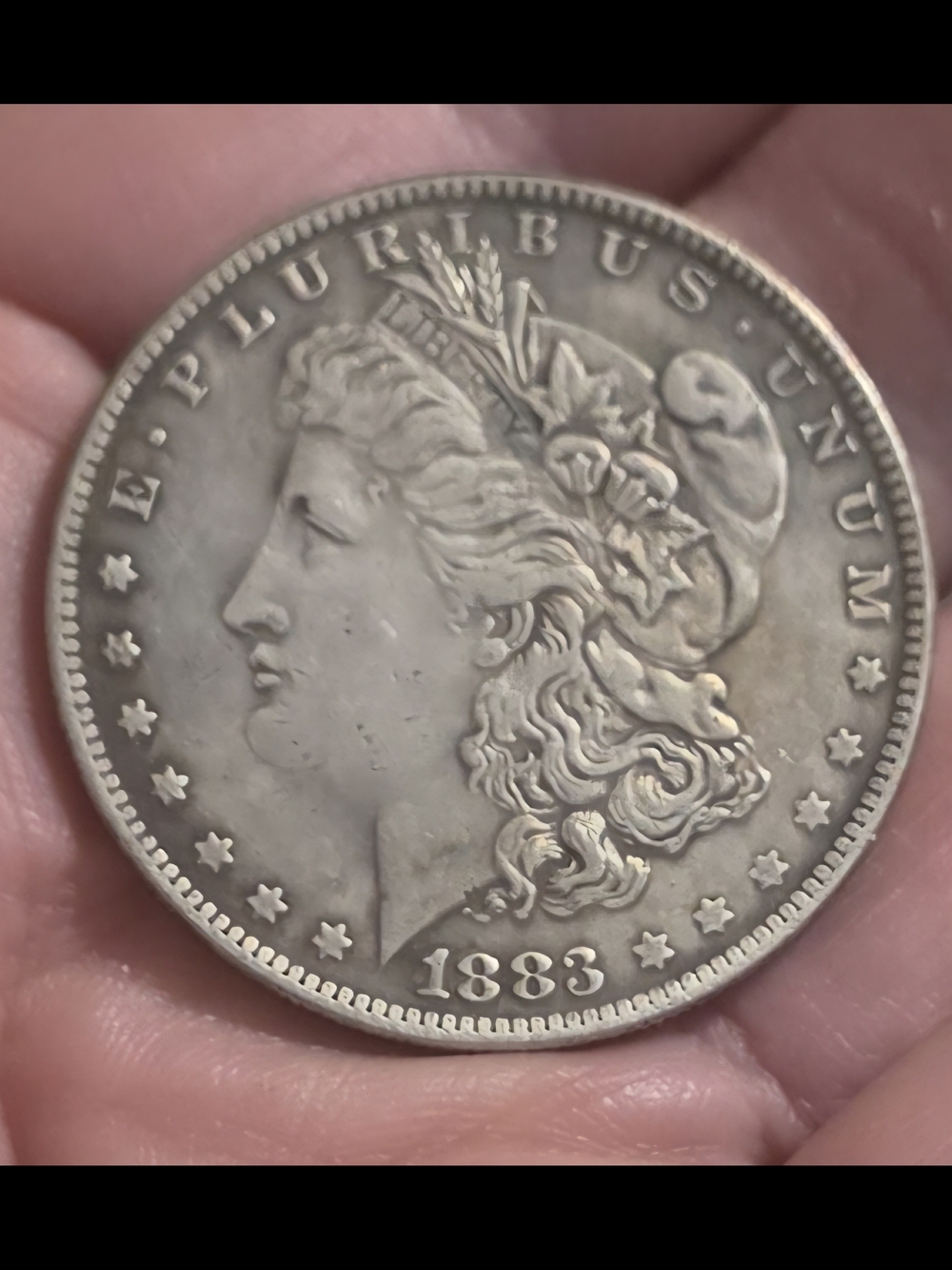1883-CC Morgan Silver In Very Good Condition